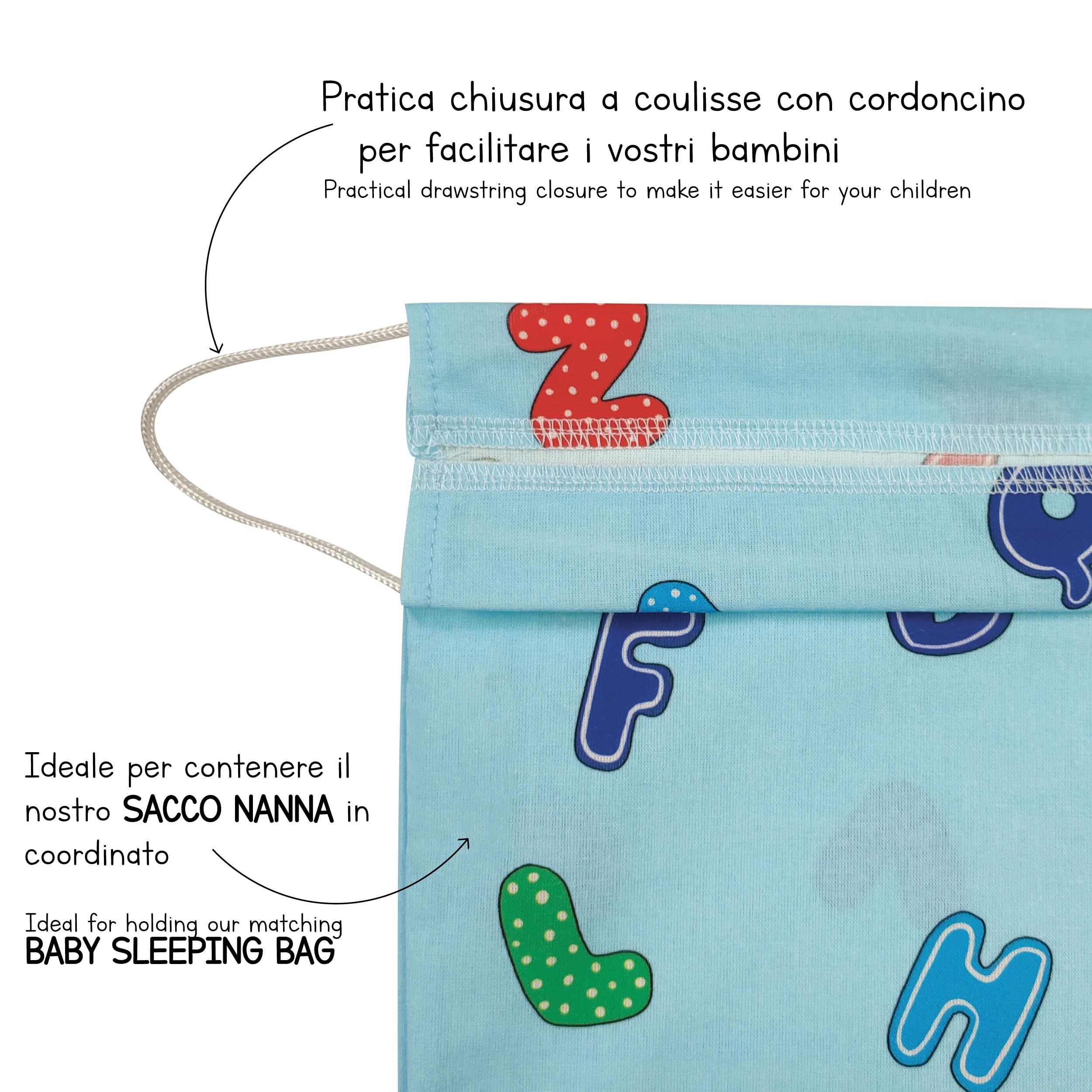 Bolsa Muda Bebe Panini Tessuti Bolsa De Guardería Con Nombre Bordado Para Bebé Bolsa Muda Bebe Guarderia