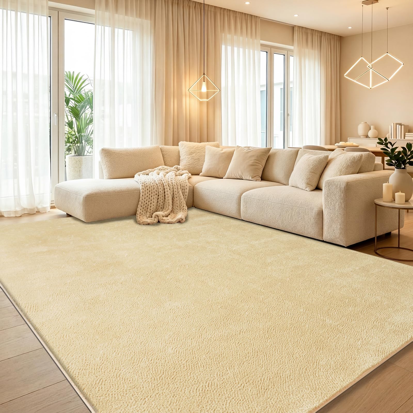 GthreeD Teppich Wohnzimmer Flauschiger Waschbarer Teppiche | Teppich Kurzflor Weich Rutschfest wohnzimmerteppich Carpet für Schlafzimmer Kinderzimmer Flur und Büro