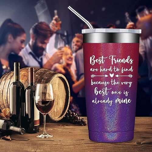 Miniatura 8 de BIRGILT Regalo de mejor amiga para mujeres, regalos de amistad para mejores amigas, regalos de Navidad para mejores amigas, vasos de 20 onzas para