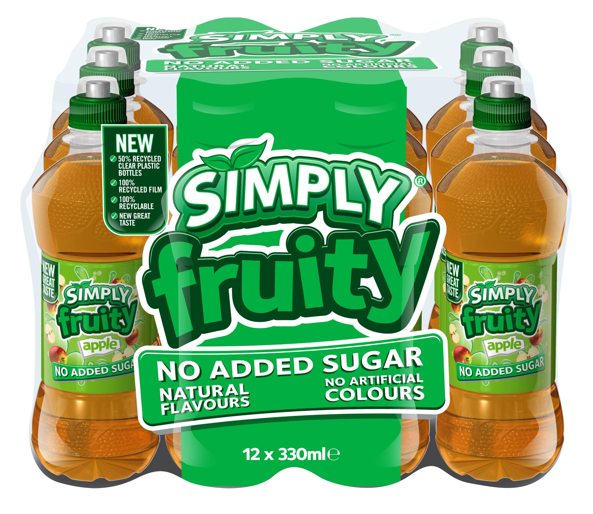 Simply Fruity Apple Juice Drink, 330ml, (Pack of 12)