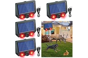 4 Pack Qualirey Ultrasonic Dog Chaser With Solar Power