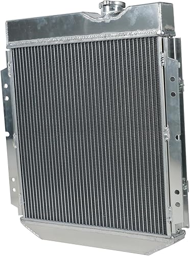 Miniatura 314 de Radiador de aluminio AA5052 de 3 filas compatible con Dodge Ram 2009-2021 1500 2500 3500 4000 V6 V8 Pickup AT/MT 3 filas,1 fila,Ventilador