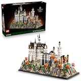 Architecture Neuschwanstein Castle Building Set - Collectible Bavarian Castle Model Kit for Arts & Crafts - Building Blocks for Adults, Ages 18+ - Gifts for Men and Women - 21063