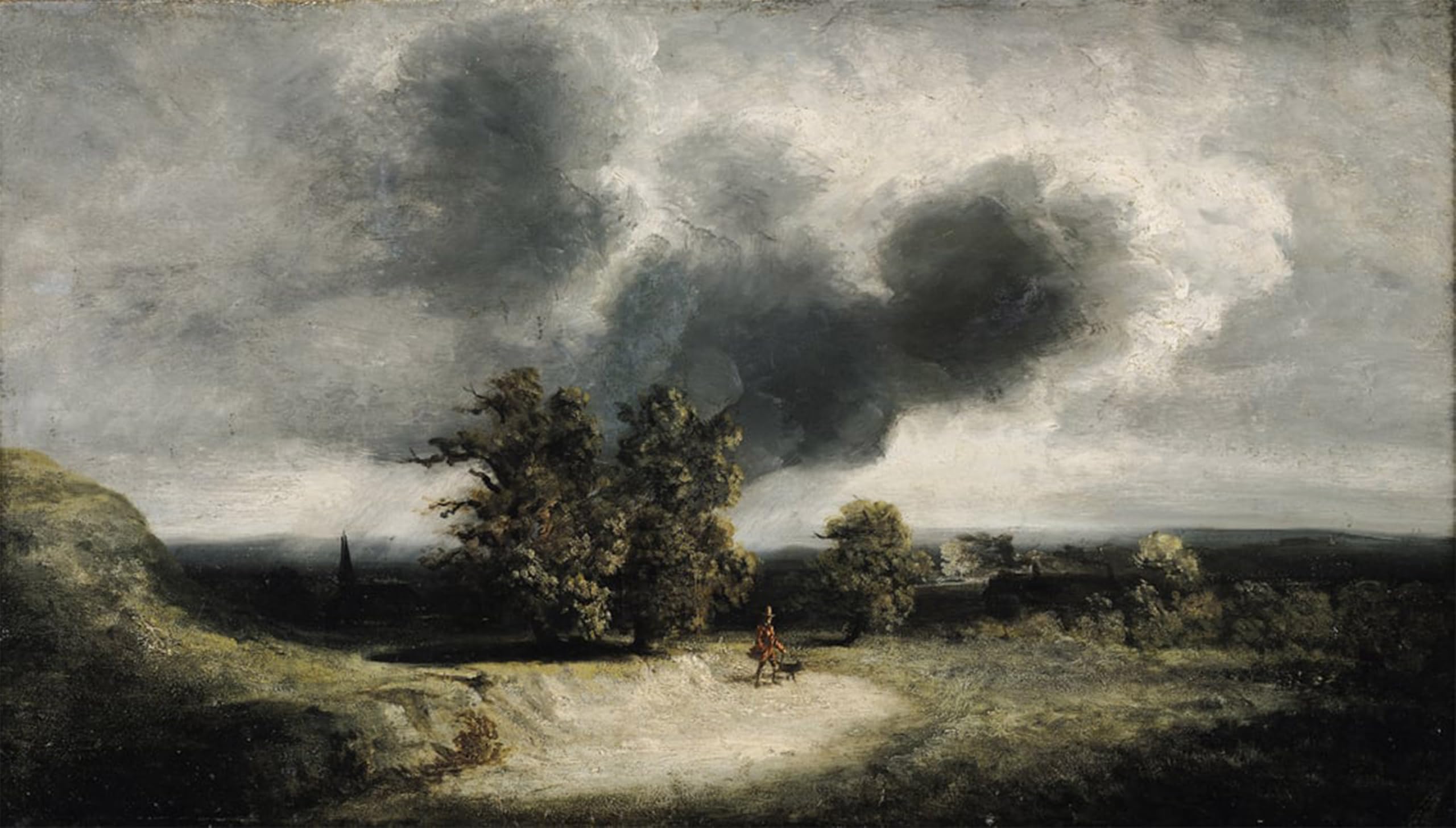 RZHRHJES Famous Painting Poster Art Canvas Print Retro Picture Landscape on the Outskirts of Paris by Georges Michel Poster Wall Art for Home Decor 60x90cm
