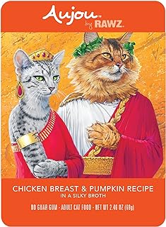 Rawz Aujou Chicken Breast & Pumpkin Cat Food 8/2.46 oz Pouches