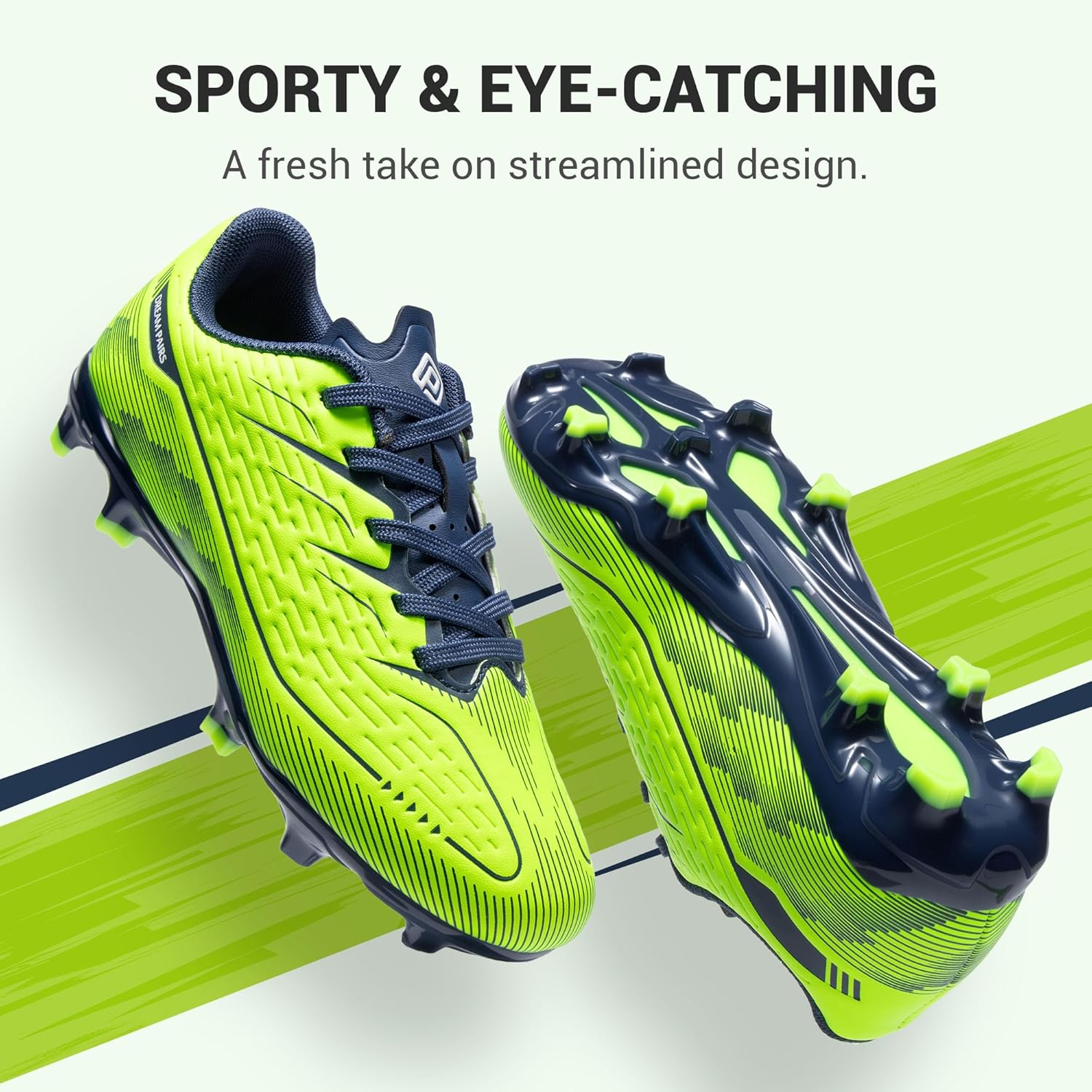 DREAM PAIRS Kids Multi Ground Soccer Cleats with High-Speed Anti-Twist TPU Plate Athletic Football Shoes for Little/Big Kids - Image 8