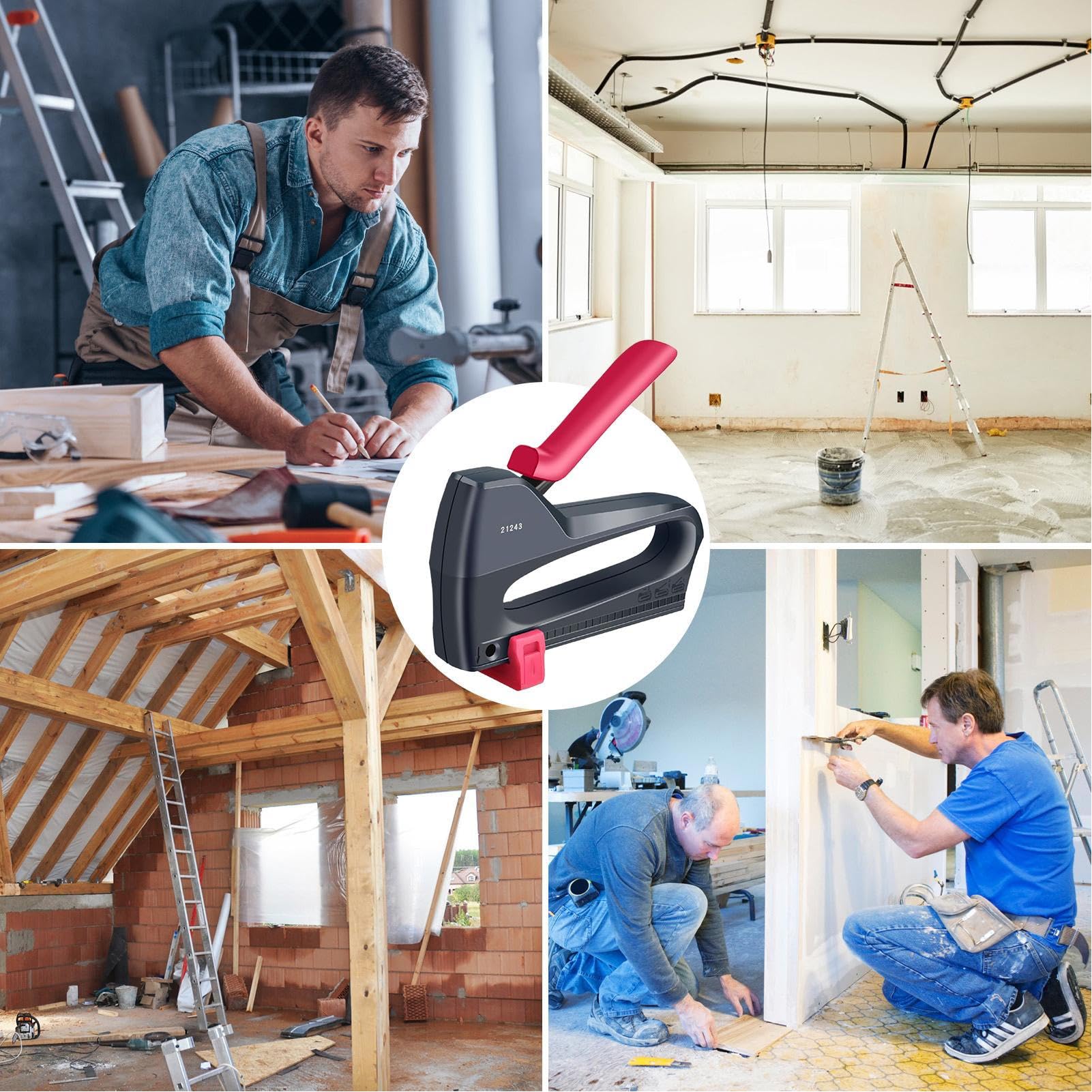 Herramienta Clavadora Manual - Herramienta Neumática De Fijación Portátil | Dispositivo de Clavos Compacto Ergonómico para Pared para Proyectos de Reparación de Muebles de Caja de