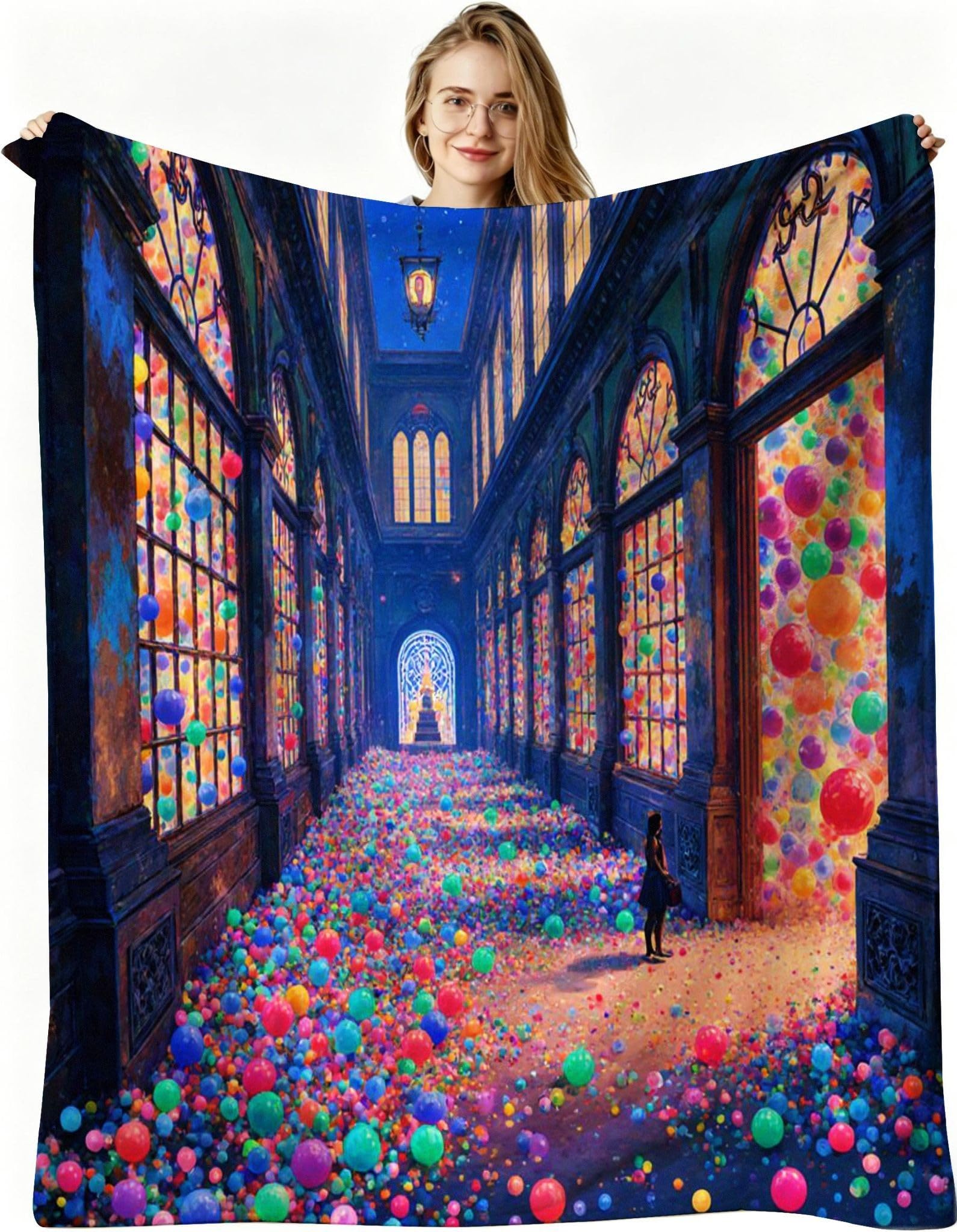 Couverture polaire 240x260 cm contre le froid du salon d'hiver