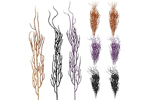Yunsailing Artificial Halloween Curly Willow Branches Decorative Sprays