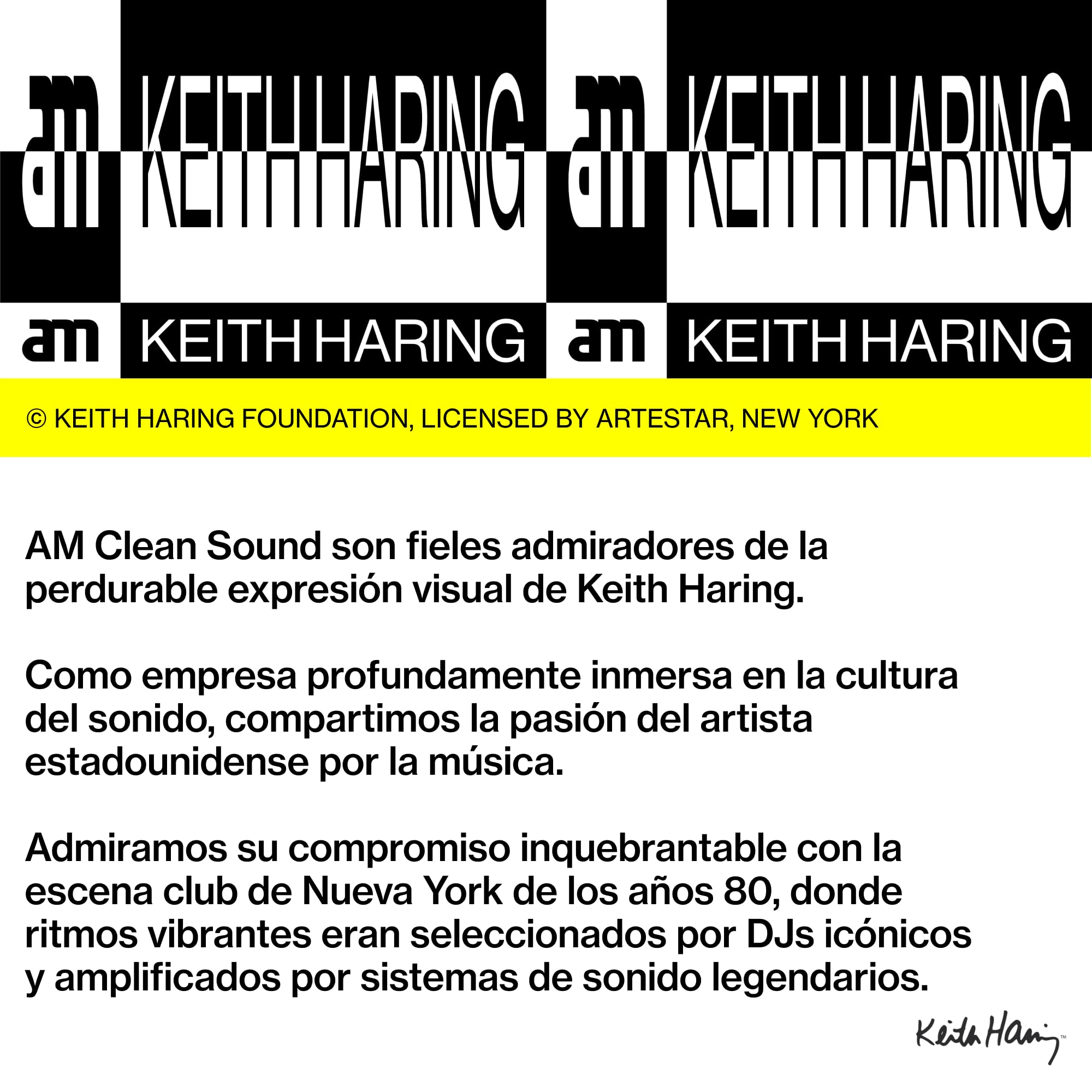 Juego de cuidado de discos de vinilo AM Clean Sound x Keith Haring – © Keith Haring Foundation Licensed by Artestar, Nueva York