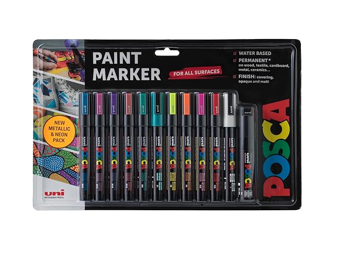Posca Pens - Metallic & Neon
