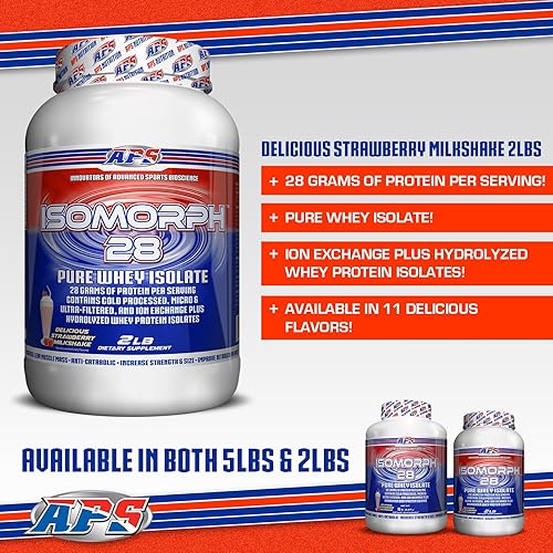 Miniatura 4 de APS Nutrition Isomorph, suplemento de proteína de aislamiento de suero de leche de alta calidad, 649241898665, 1