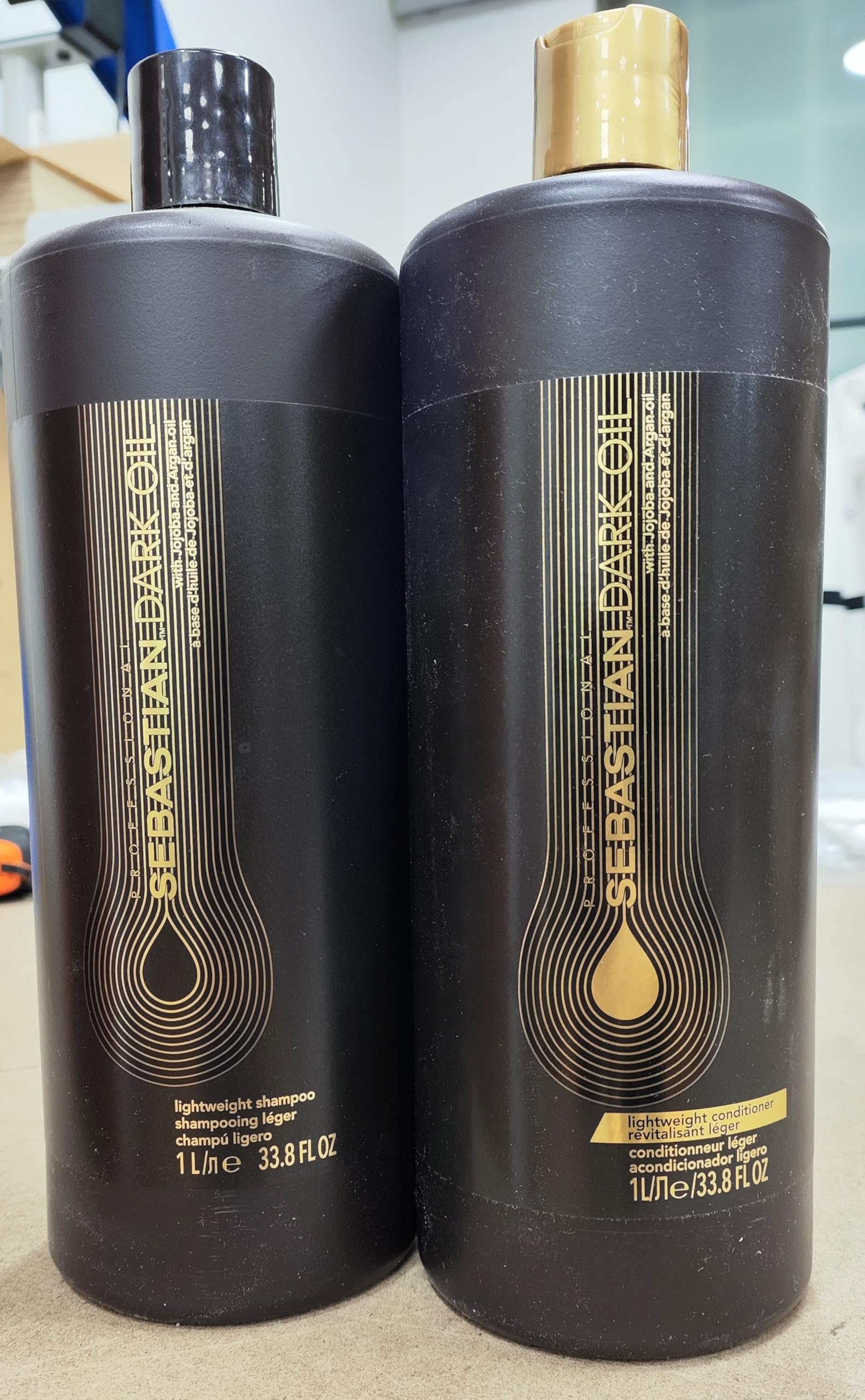 Sebastian Professional Dark Oil Shampoo Leggero 1000ml e Balsamo 1000ml