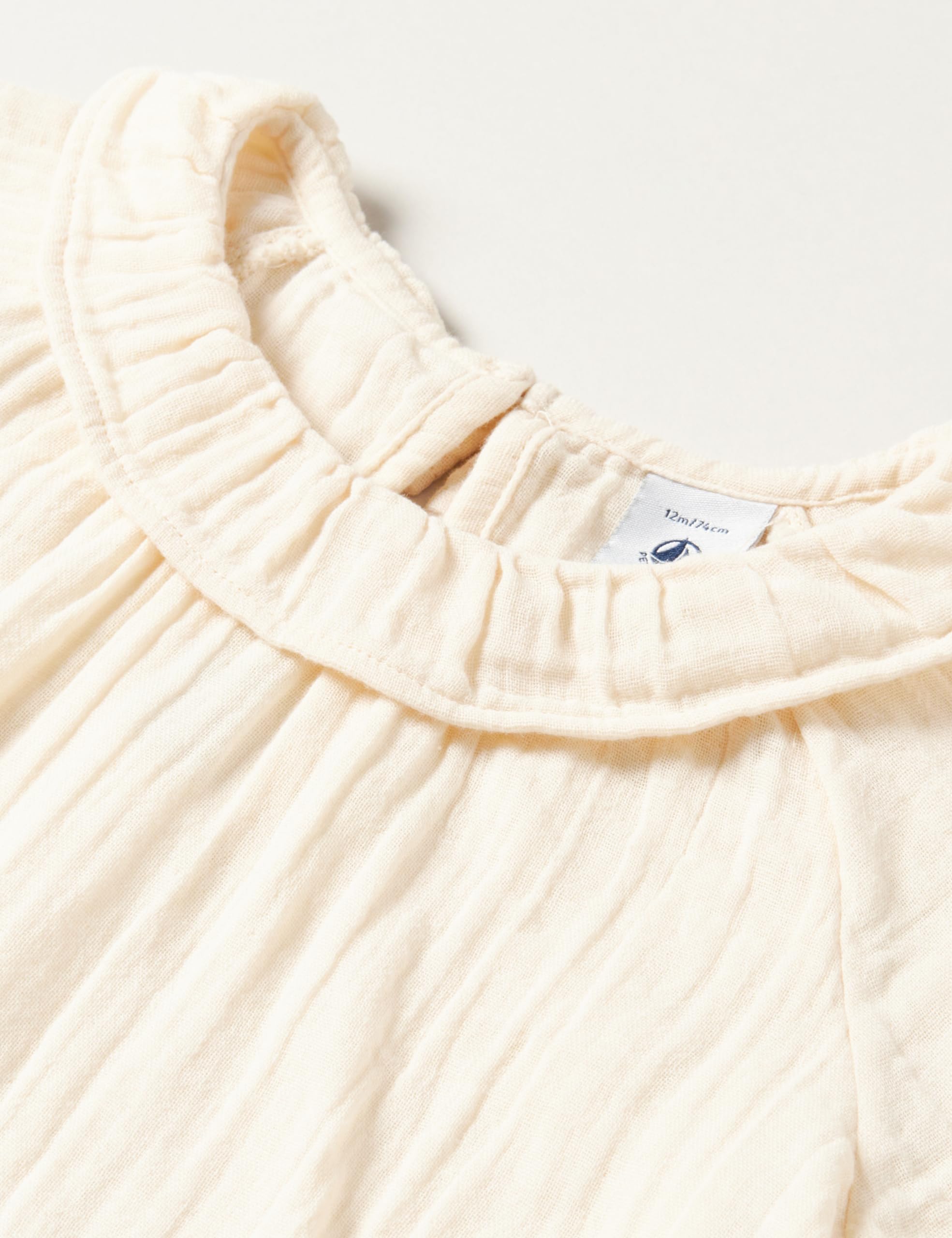 Petit Bateau A097m Blouse Manche Courte Bébé Fille (Lot de 1)