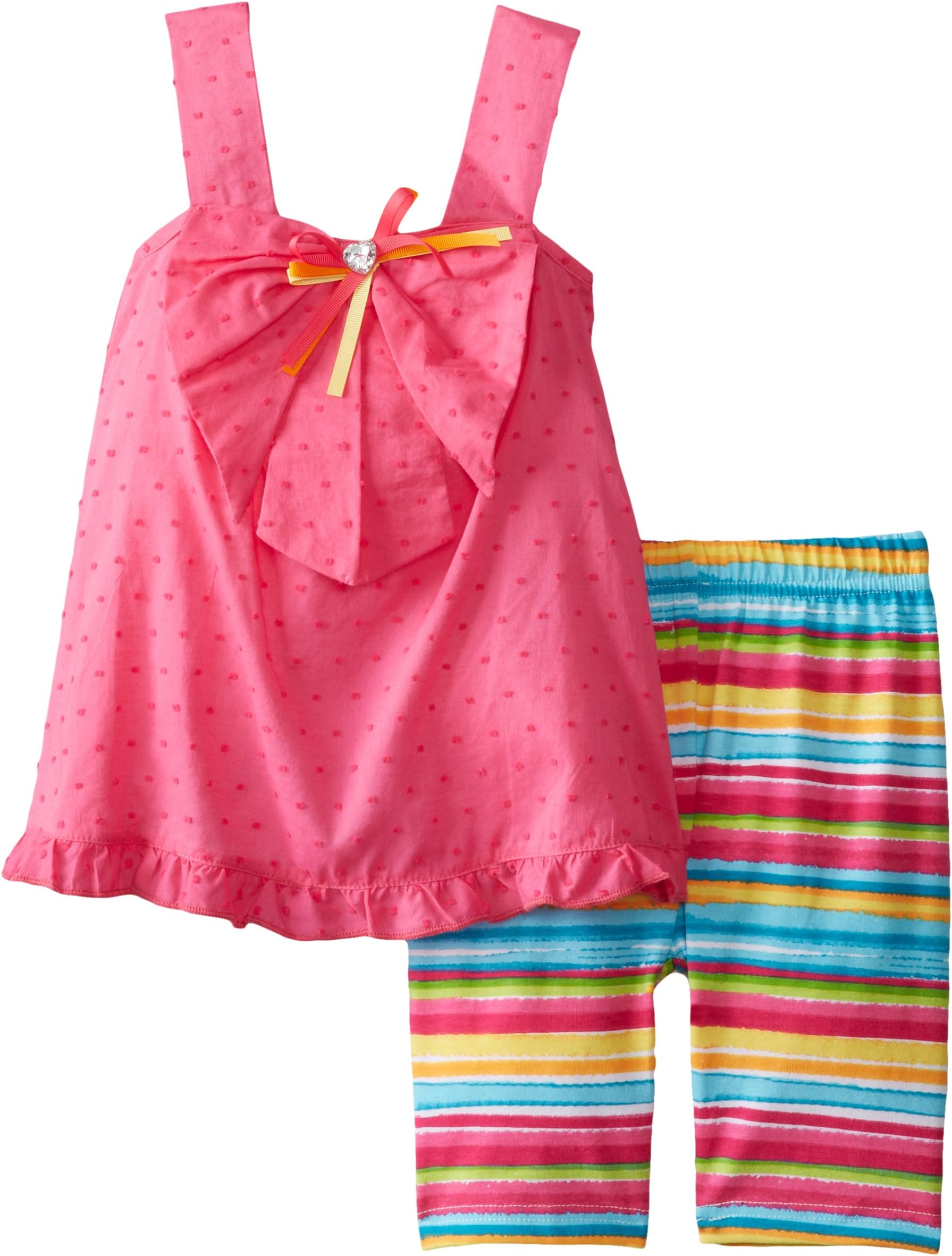 Sweet Heart Rose Little Girls' Stripe Short Set