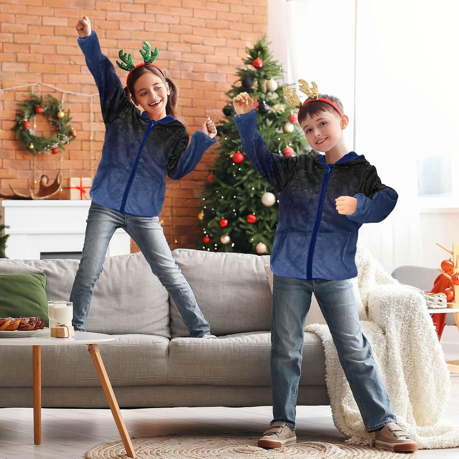 Blue Gradient Lightweight Zip Sweatshirt Outerwear Jackets & Coats Navy Blue Baby Boys Clothes