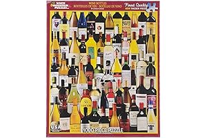 White Mountain Puzzles: Wine Connoisseur's Delight with 1,000-Piece Wine Bottles Puzzle