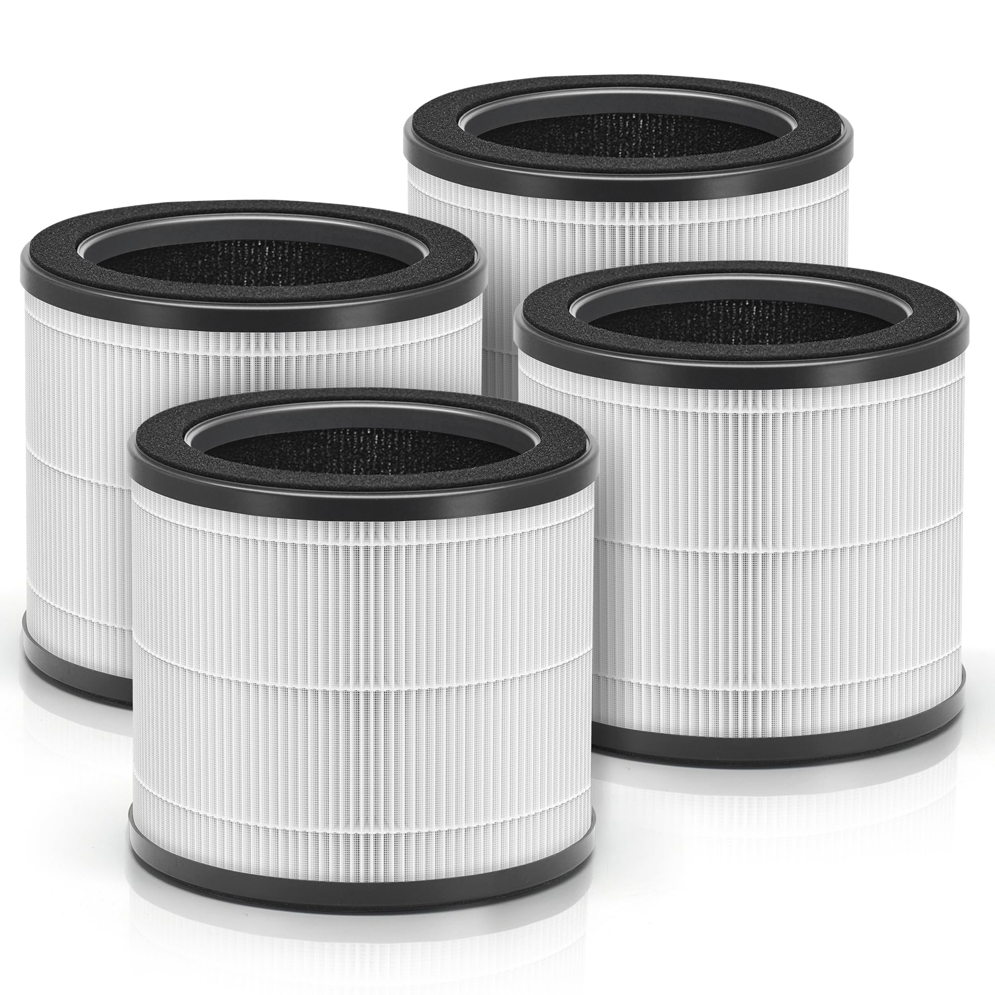 HAP360W Air Filter Replacement Compatible with Holmes True HEPA 360 Purifier HAP360W and Bionaire True HEPA 360° Purifier, 4-Pack