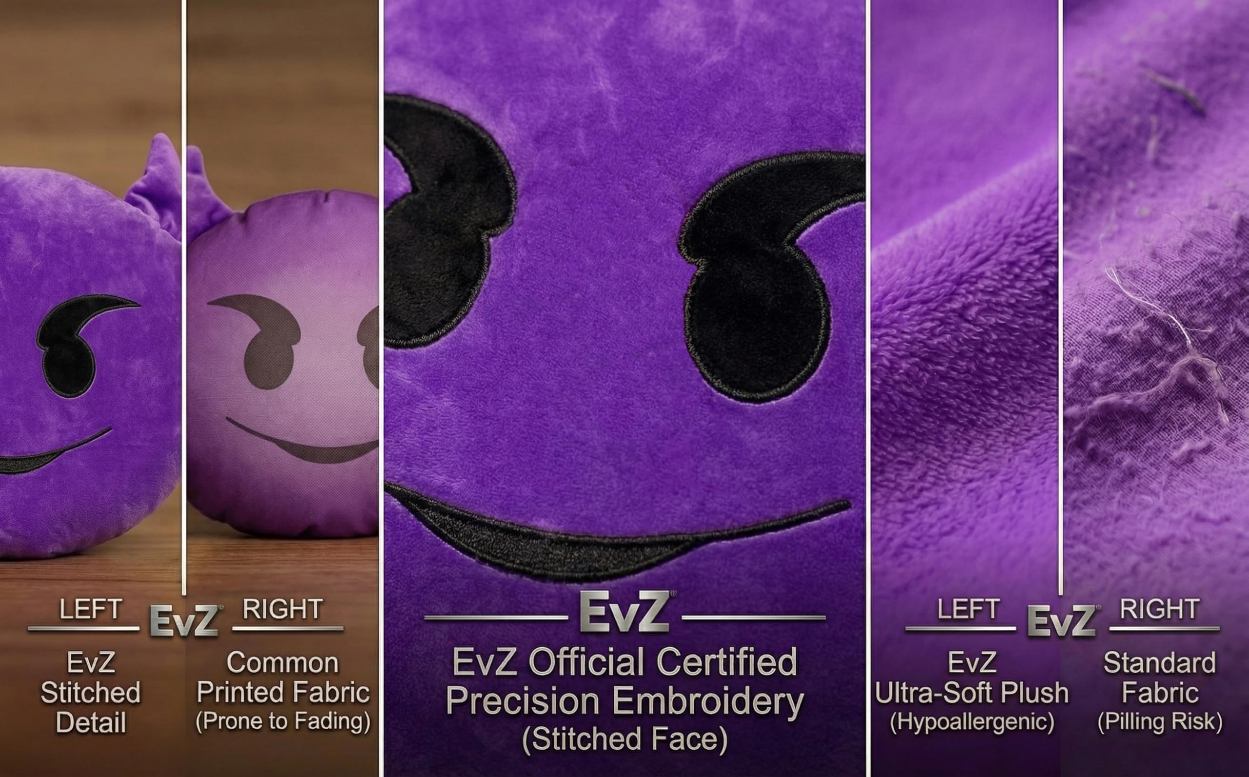 Amazon.com: EvZ Official Certified Devil Emoji Pillow - 32cm Large