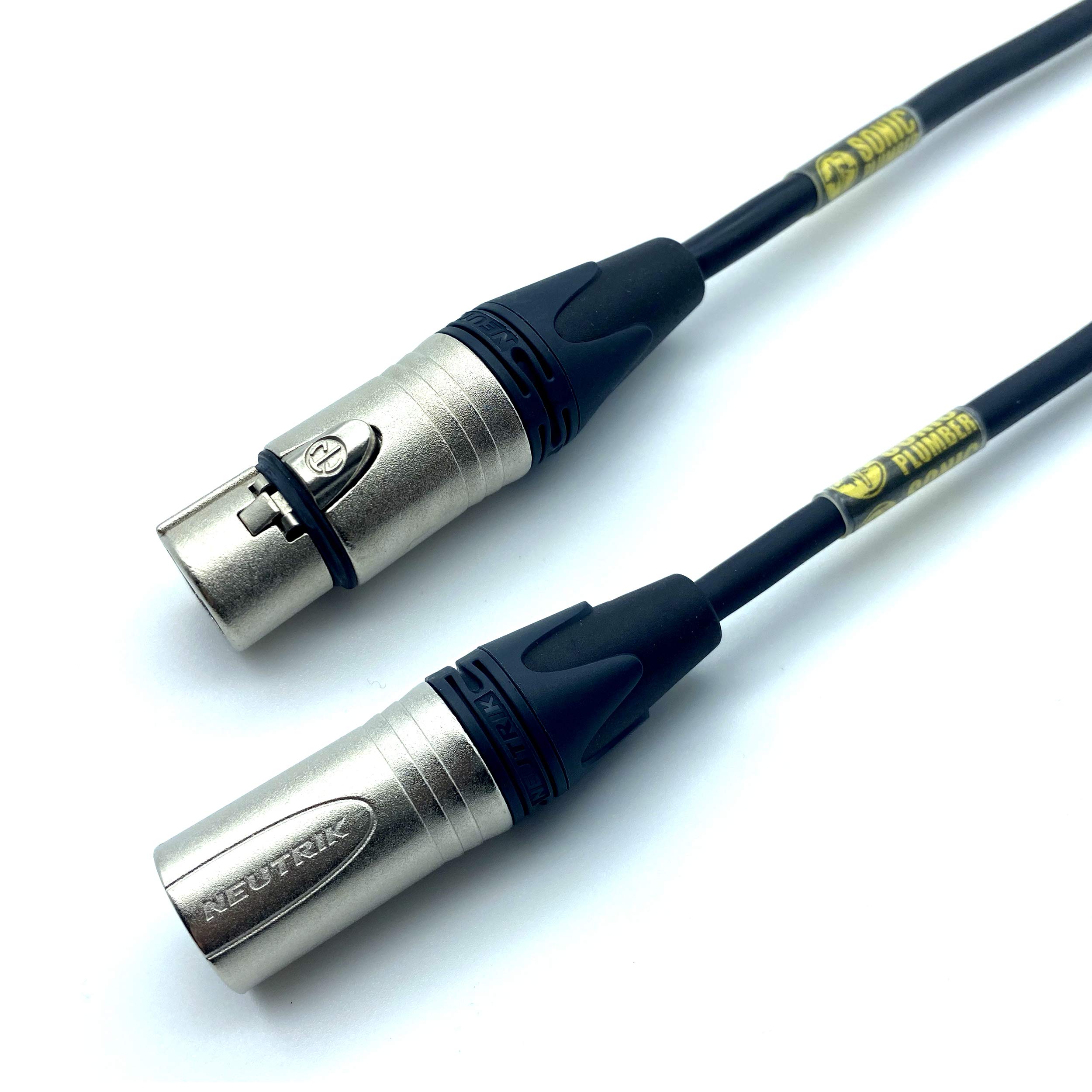 Neutrik XLR Male to Female 3 pin Balanced Microphone Cable (3 meter)(Black)-picture-29