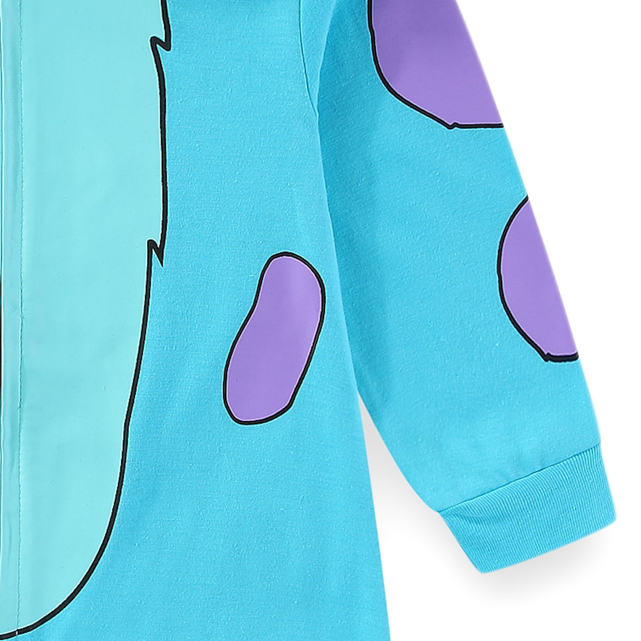 Disney Monsters Inc Jungenkostüm mit Kapuze und Reißverschluss, für Neugeborene, Säuglinge und Kleinkinder, Blau oder Grün