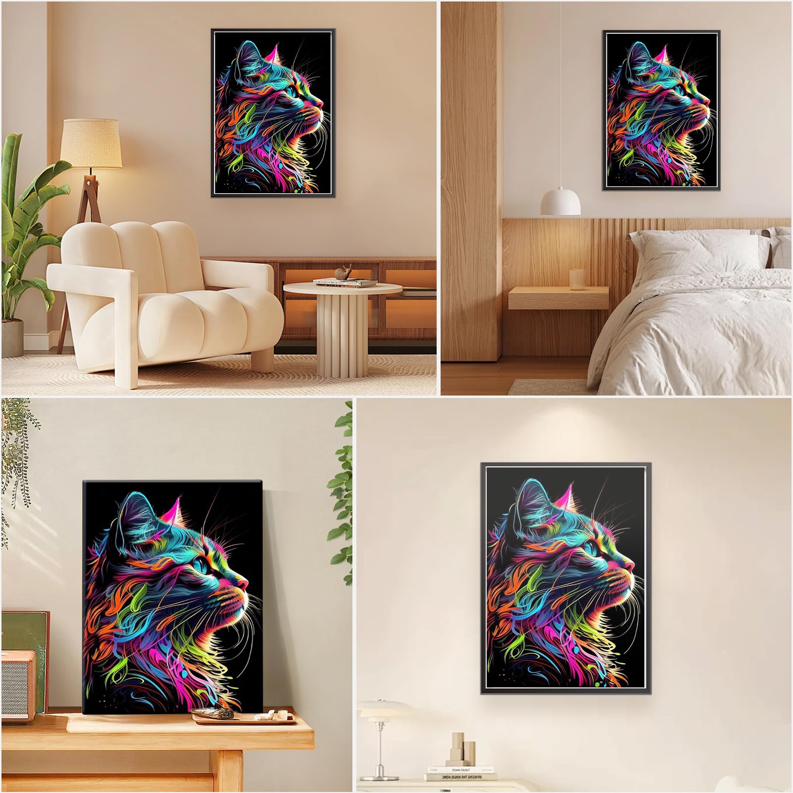 MEIYUDA Dipingere Con I Numeri Adulti - Kit Yin Yang Con Telaio 30x40cm, Colori Acrilici E Pennelli - Fai Da Te