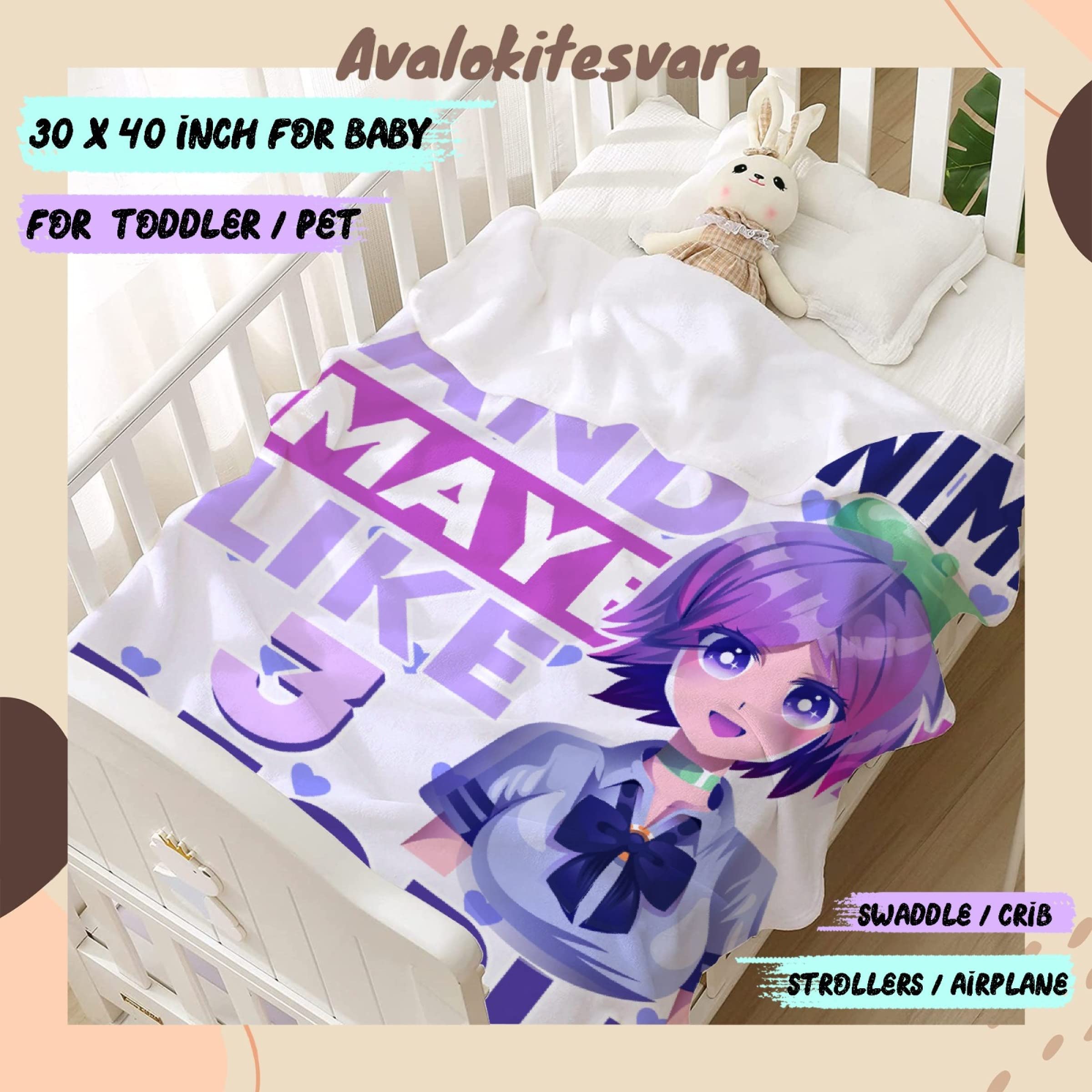 ARTBLANKET I Like Anime and Maybe Like 3 People Throw Blanket Fannel Fleece Super Soft Funny Blanket Travel Throw Blanket for Bed Couch Sofa 60x50 in for Teen Car