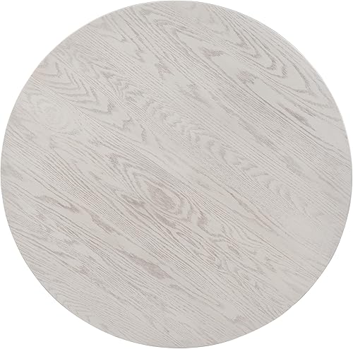 Miniatura 6 de LUMISOL Juego de mesa de comedor redonda extensible para 4 a 6 personas, juego de mesa de cocina de comedor de granja con 4 sillas tapizadas, juego