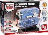 Machine Works 4-Cylinder Engine Kit - Build Your Own Combustion Model, 10+ - 1