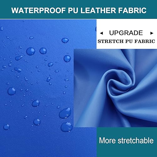 Miniatura 3 de Fundas elásticas de poliuretano para taburetes de bar redondos, fundas de asiento impermeables, fundas de cojín lavables con bandas elásticas para