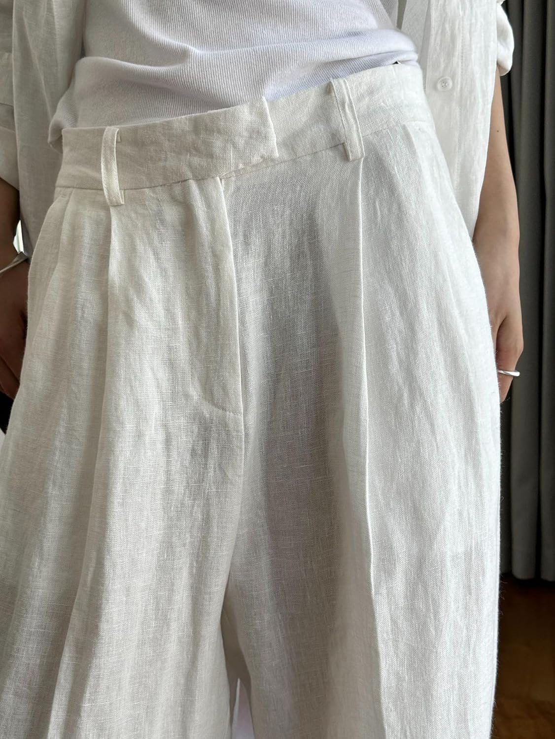 Women's Dress Trousers Summer Casual Wide-Leg Loose Pants