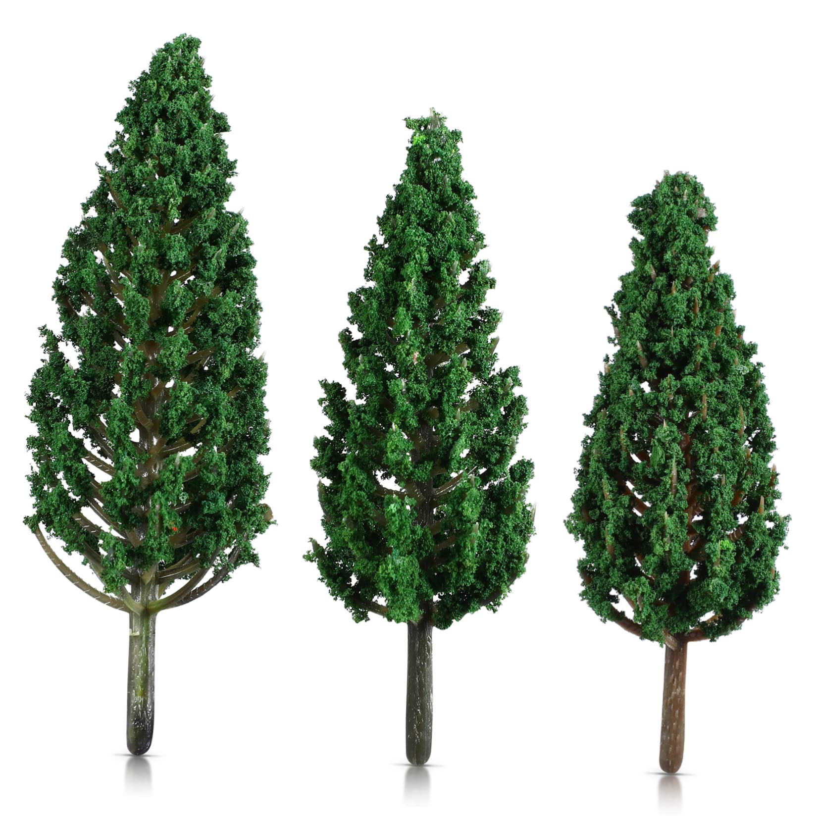 LALAFINA 96 Pcs Small Tree Artificial Fruit Tree Decor Artificial Plant Greenery Decor Simulated Model Trees Faux Plant Green Decorations Toy Trees Model Trees and Bushes Plastic Sand Table