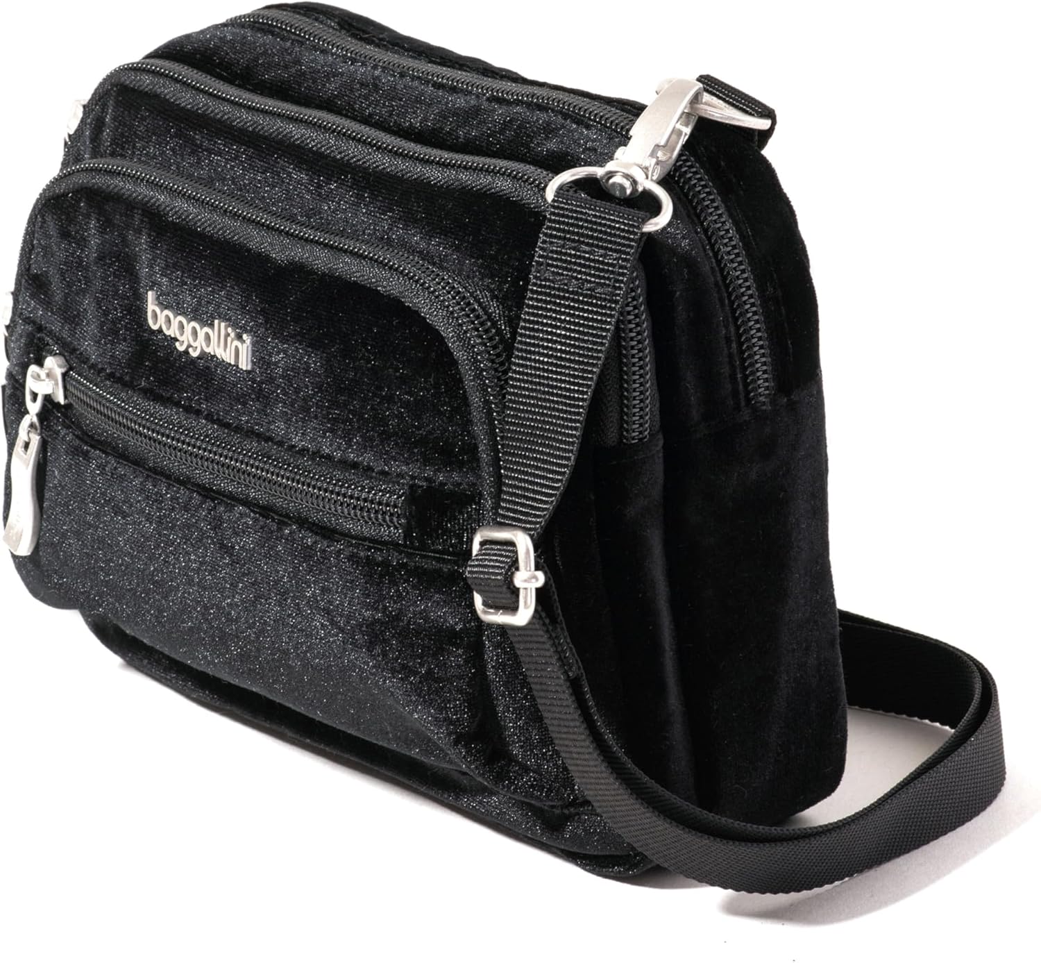 Baggallini Triple Zip Small Crossbody Bag for Women - 8x6 Lightweight Convertible Fanny Pack Belt Bag - Image 7