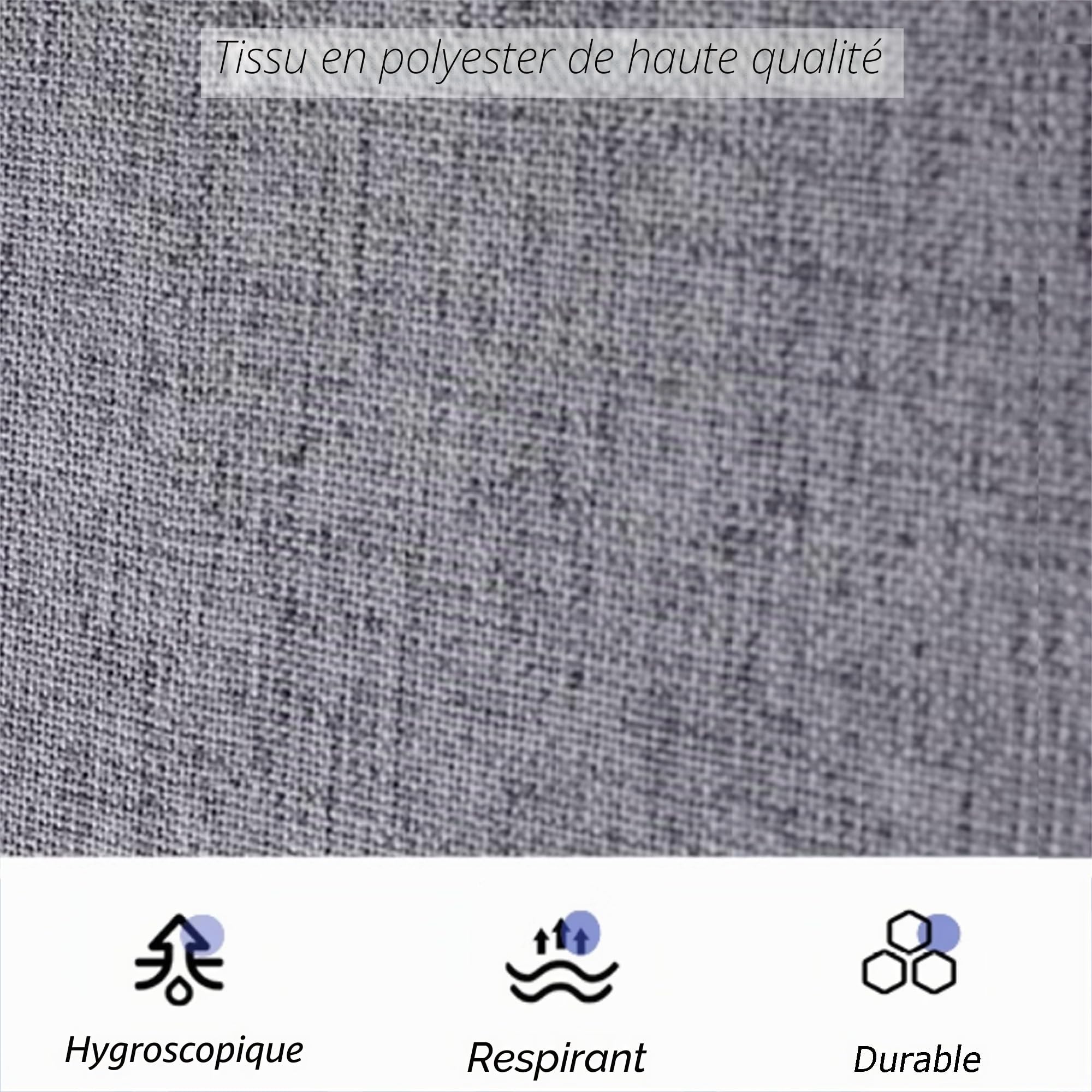 Matelas tatami pliable, housse amovible, tapis de couchage pour méditation et yoga, salon, invités, voiture (160 x 60 x 5 cm, gris)
