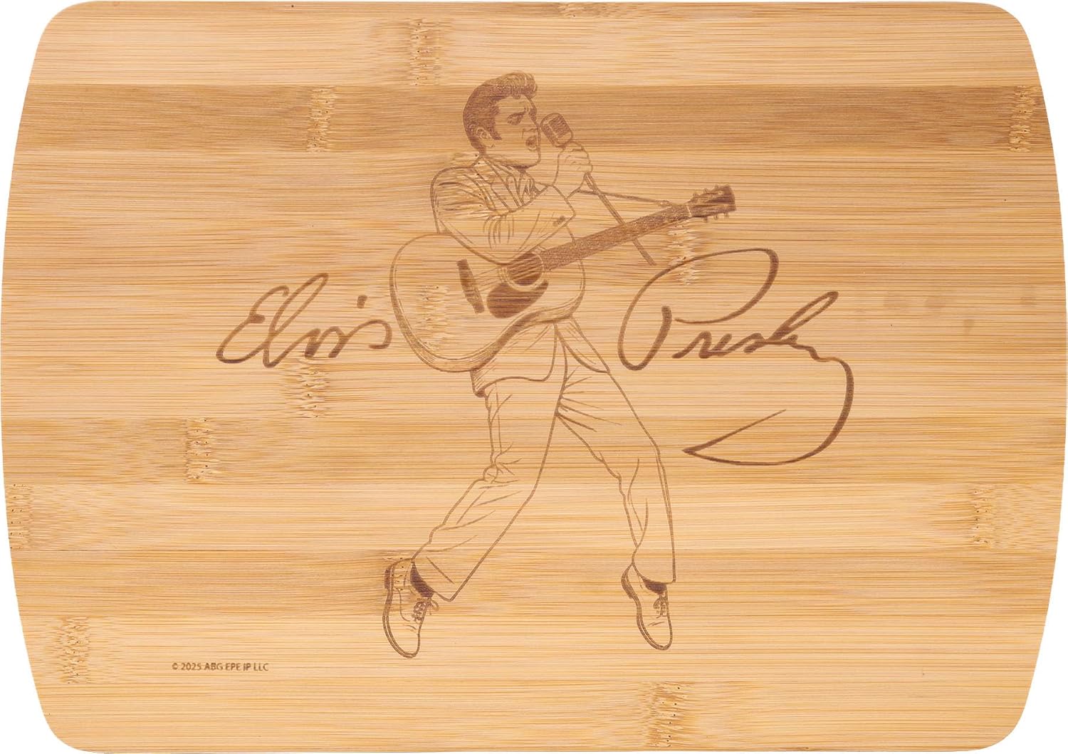 Spoontiques Elvis Cutting Board for Kitchen - Durable Wood Cutting Board with Knife-Friendly Surface, Easy to Clean, Lightweight Food Prep Board for Meat, Vegetables & Fruit