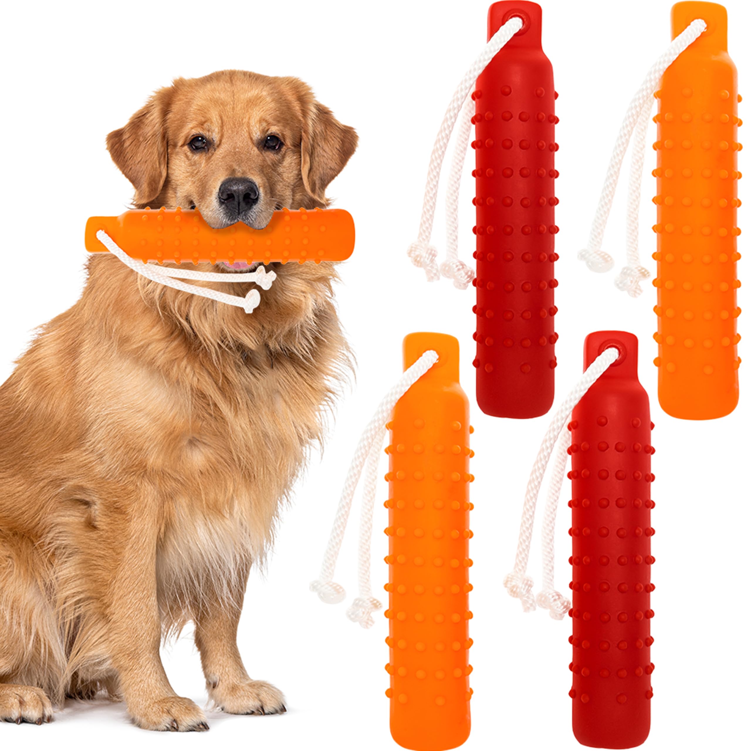 Wasserspielzeug für Hunde, 2 Stück, schwimmende Stoßstange, Apportierspielzeug, Schnuller