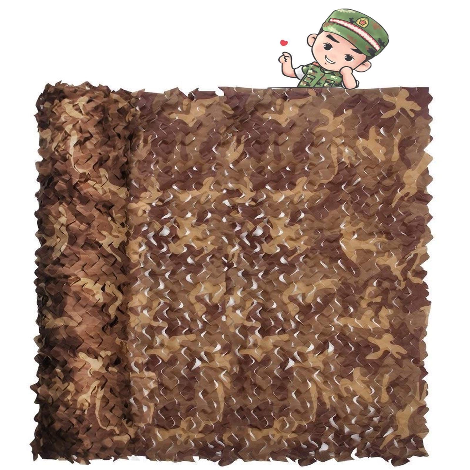 Oudini Camouflanet, 5X9m Camo Netting Desert Camo Net, Bulk Roll Net For Camping Theme Party Hunting Launching