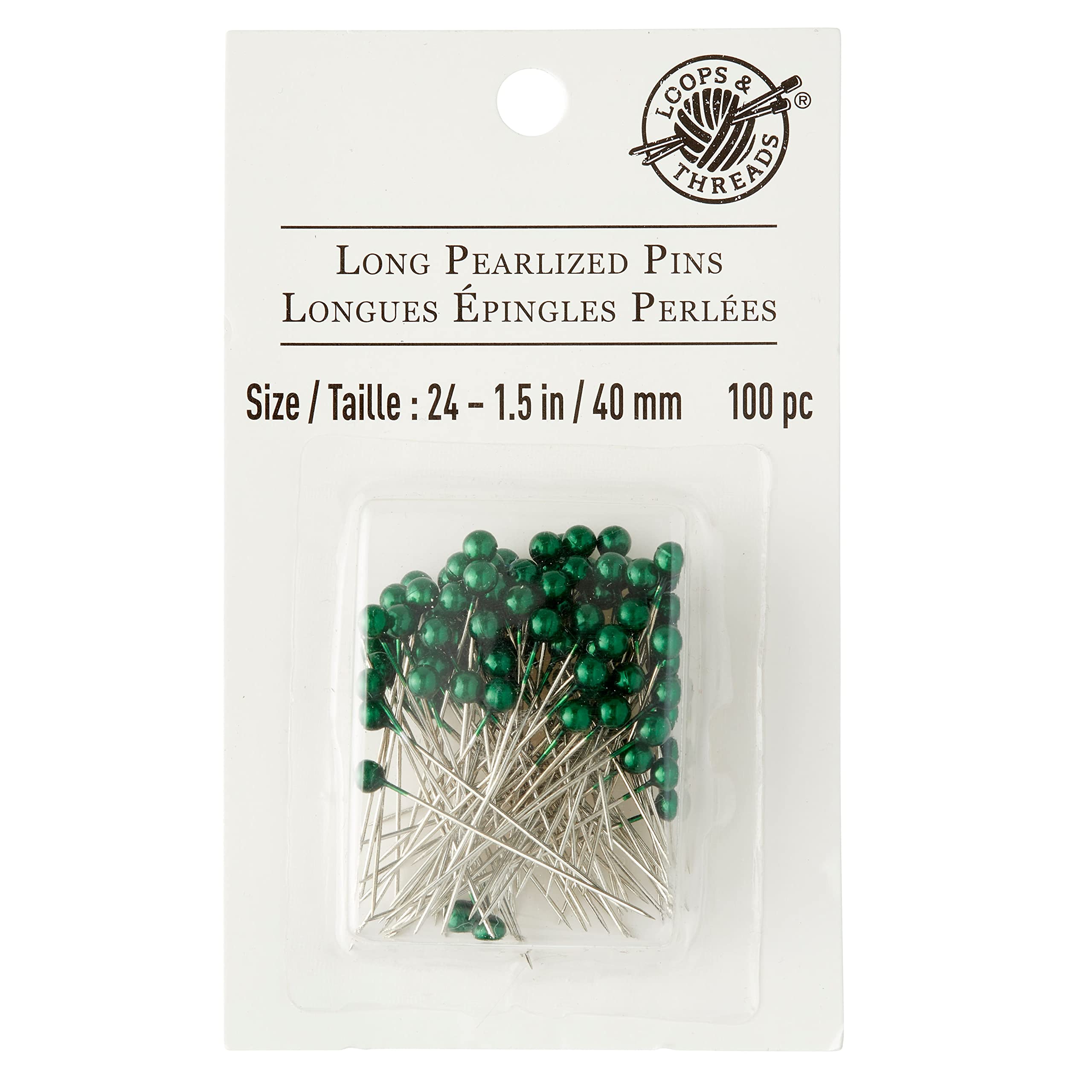 Amazon.com: Loops & Threads™ Long Pearlized Pins