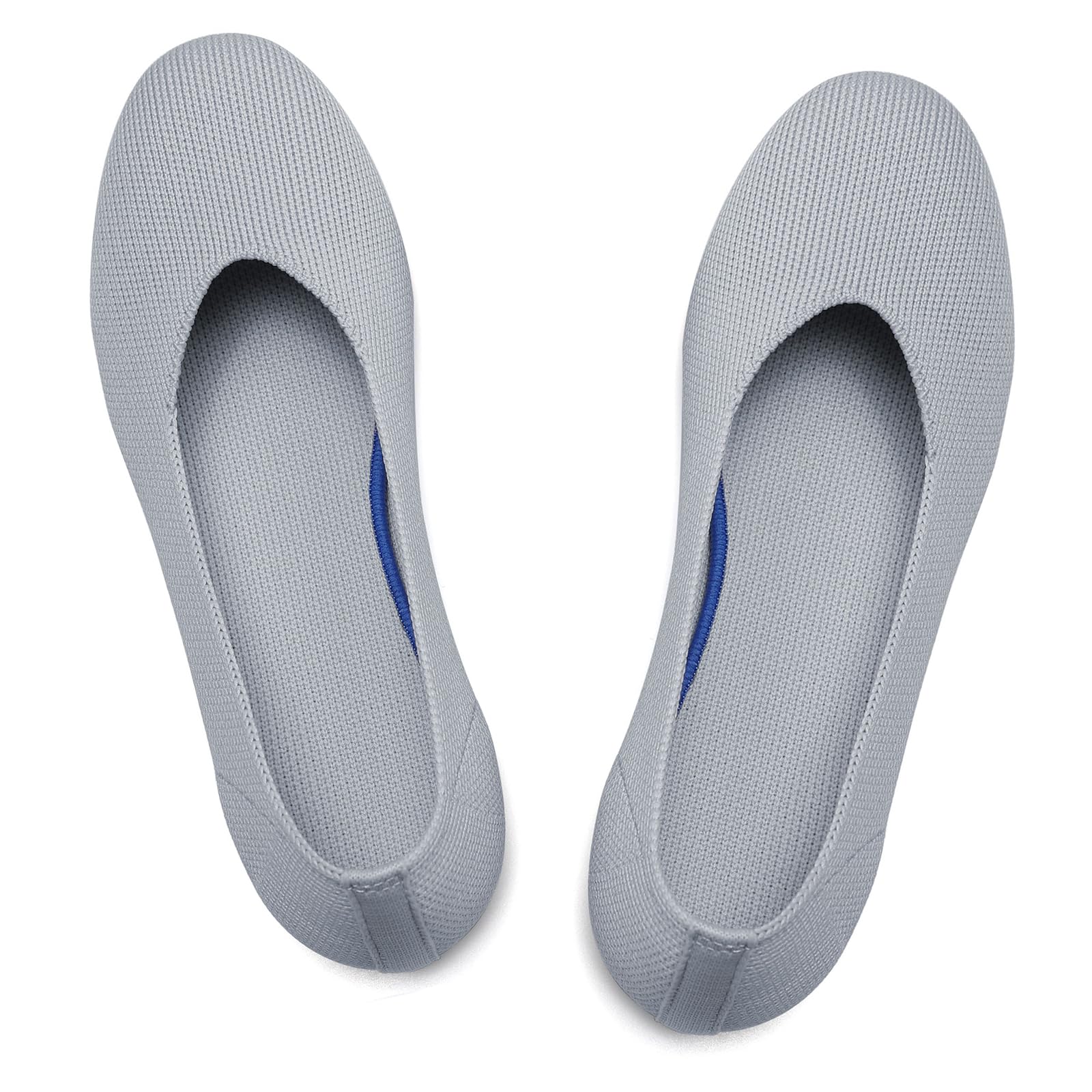 Women's Ballet Flat Dressy Casual Knit Shoes Round Toe Women Mesh Flats