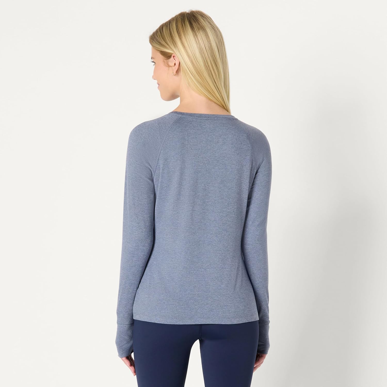 Amazon Essentials Women's Athletic Soft Performance Lightweight Stretch Long Sleeve Layering Workout Top - Image 3