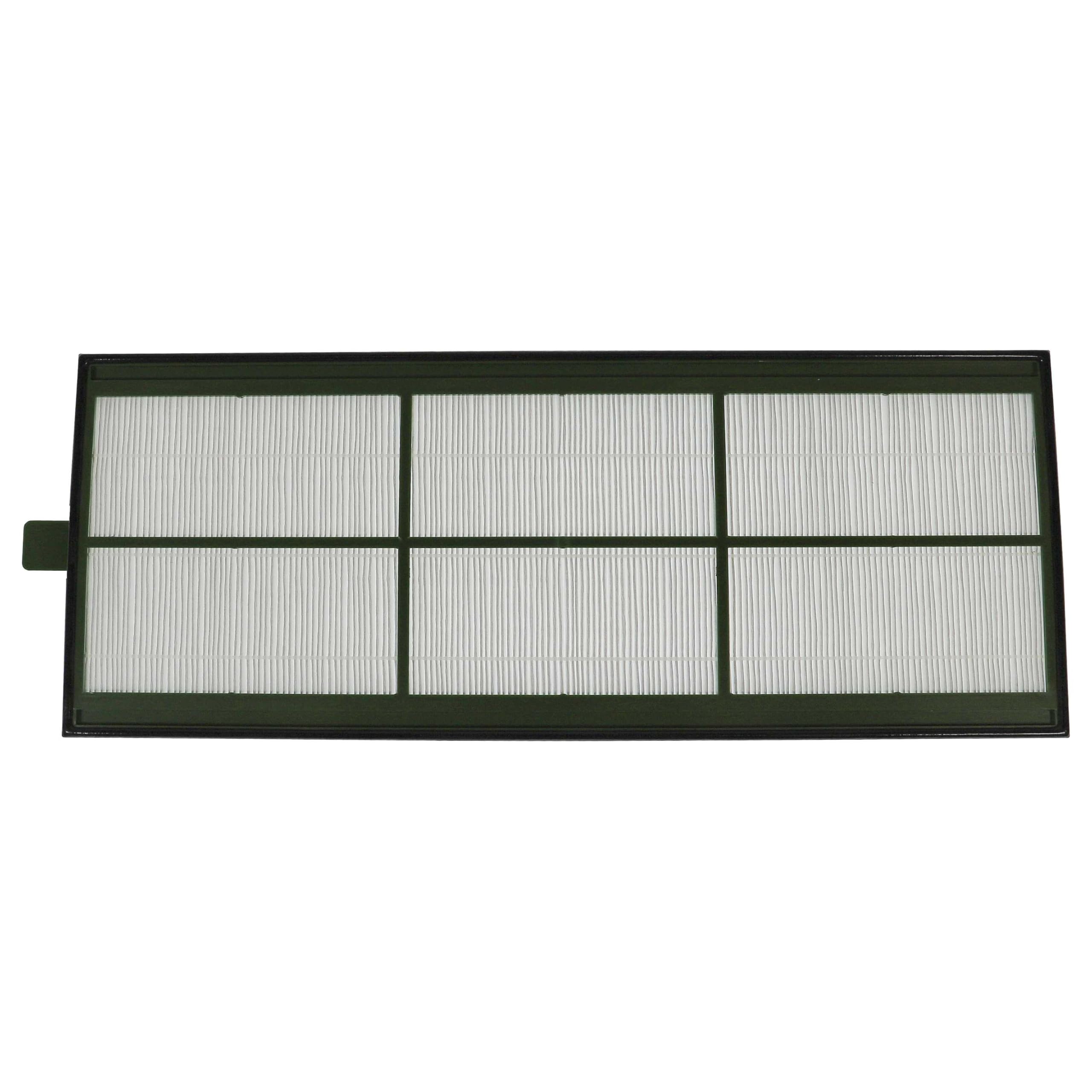 vhbw Set filtros reemplaza Zehnder 006040220, 400100085 para unidad ventilación - G4 / F7 8 uds., 50 x 16 x 1 cm, blanco/amarillo/verde