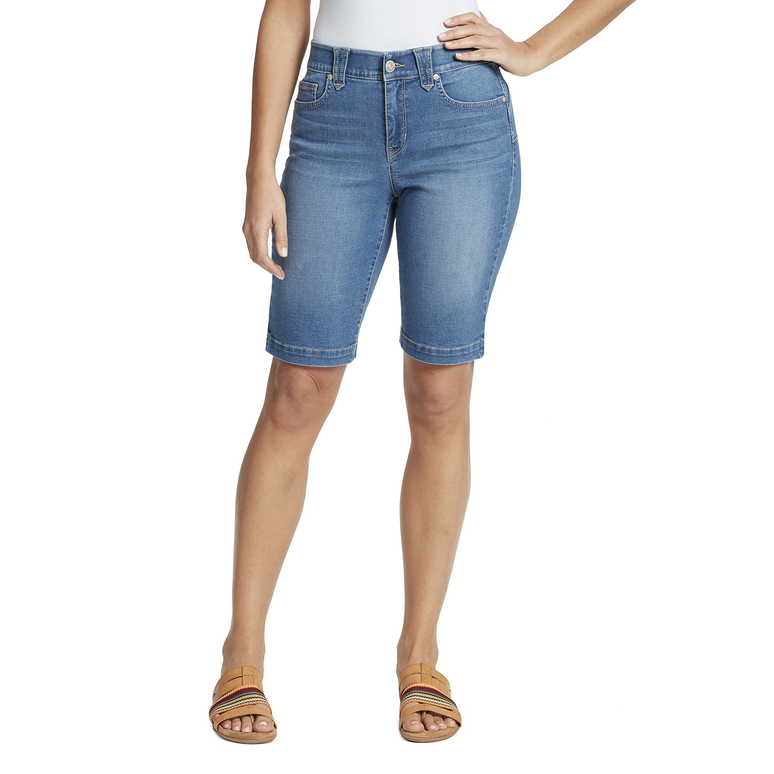 Gloria Vanderbilt Womens Amanda High Rise Bermuda Short Pico