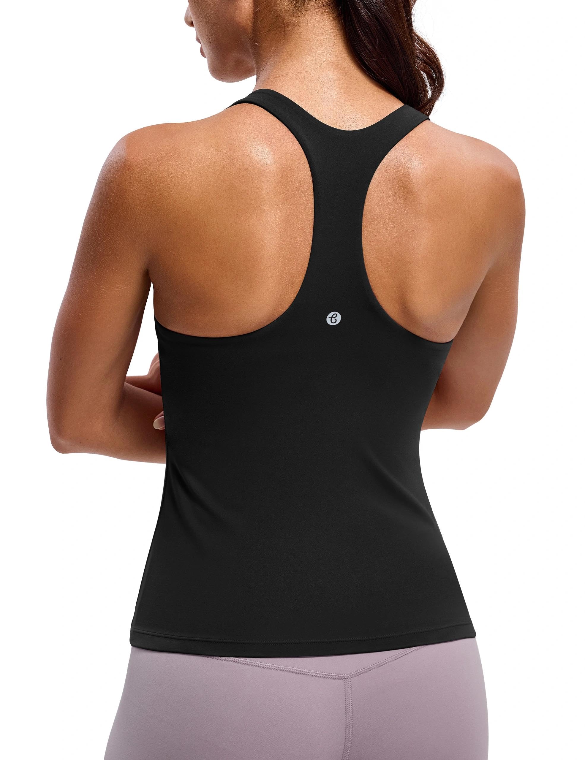 BAYDI Clouduxi Tank Tops Racerback Yoga Top Fitness Oberteil Tanktops mit Integriertem BH