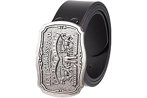 Men's Everyday Jean Belt with Removable Square Buckle