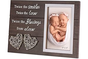 Unique Twin Picture Frame Gift for Parents New Mom Dad
