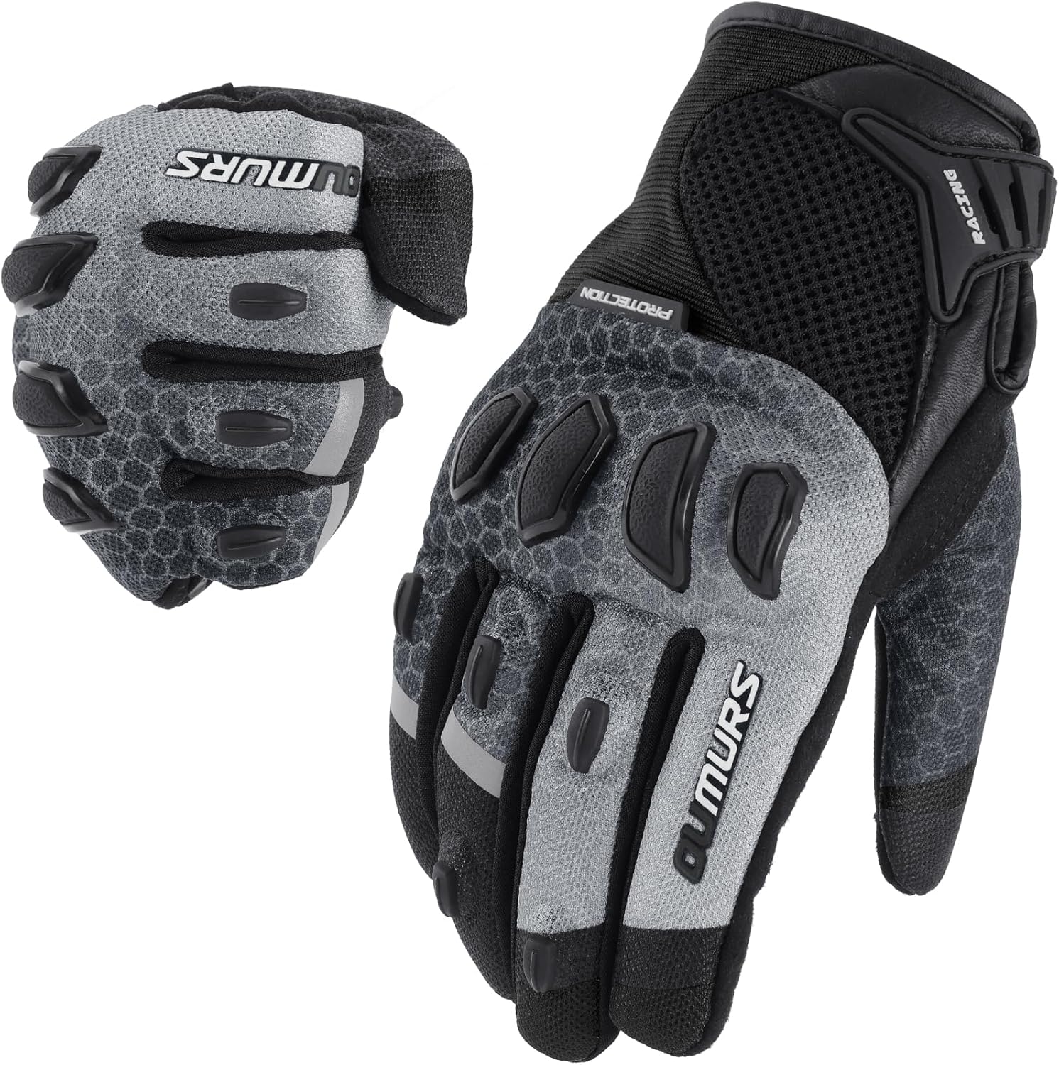 Motorcycle Gloves for Men, Touchscreen Cycling Gloves for Outdoor Sports On-Road/Off-Road/Mountain Motorcycle Motorcross Motorbike Dirt Bike Bicycle Racing ATV UTV - Image 6