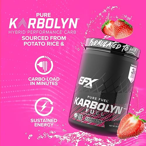 Miniatura 199 de EFX Sports Karbolyn Fuel | Polvo de carbohidratos de rápida absorción | Carga de carbohidratos, energía sostenida, recuperación rápida, sin