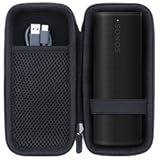 Hard Case Compatible with Sonos Roam 2 &sol; Sonos Roam&sol;Sonos Roam SL Portable Waterproof Speaker &lpar;Black Case&rpar;