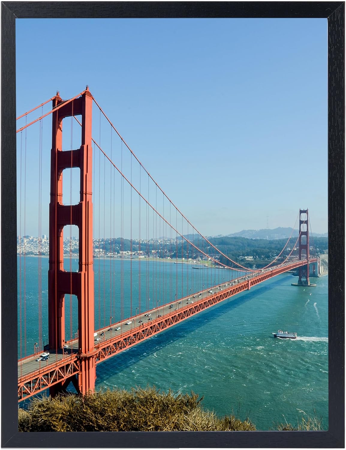 12x17 inch Picture Frame Black for Wall Hanging, 12 x 17 Frame Wall Gallery Photo Frame with Durable Shatter Resistant Plexiglas,Black