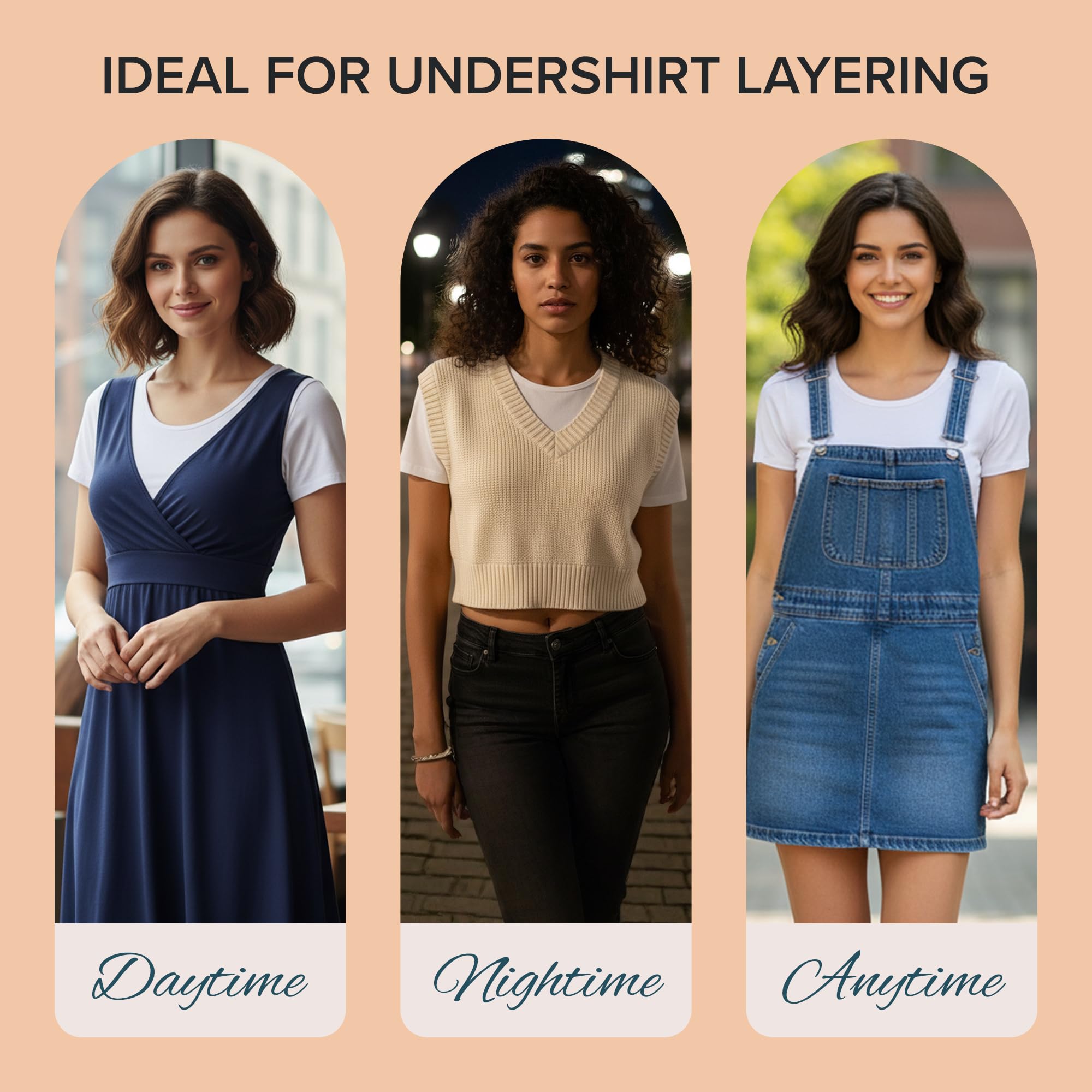 HALFTEE Boyfriend Half Sleeve Layering Tee | Crop Tops for Women & Teens | XS - 3X